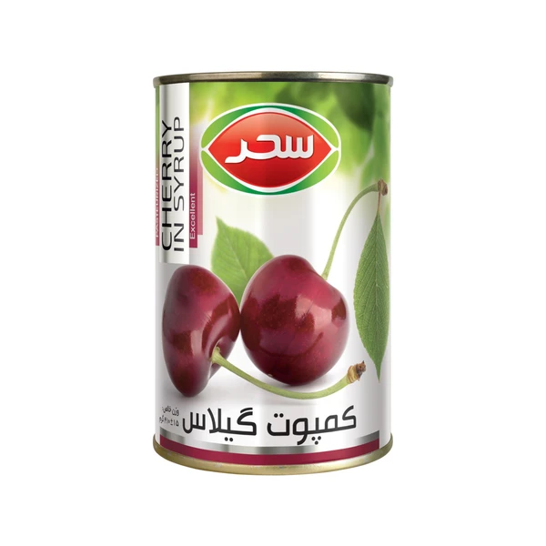 کمپوت گیلاس 420 گرمی کمپوت گیلاس قوطی ایزی اوپن 420 گرمی - Image 1